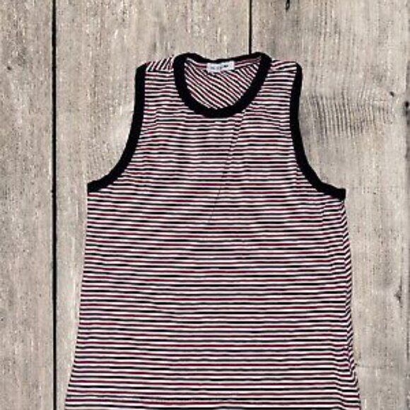 Rag & Bone Women's Size S Racerback Sleeveless Tank Top Striped Cotton EUC - Picture 12 of 13